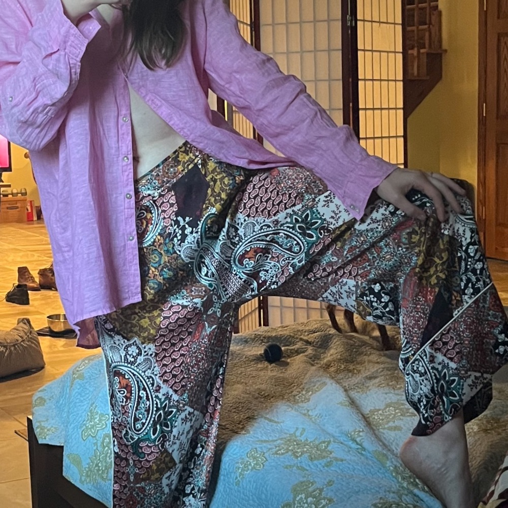 Boho hippie paisley pants